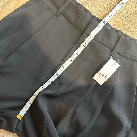 Gap 365 High Rise Trousers Wide Leg Pant Black 8 517737 - Picture 10 of 12